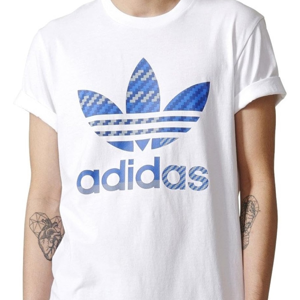 adidas Originals Essentials Trefoil Shortsleeve Men's T-Shirt White/Blue AY8281